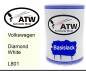 Preview: Volkswagen, Diamond White, L801: 500ml Lackdose, von ATW Autoteile West.